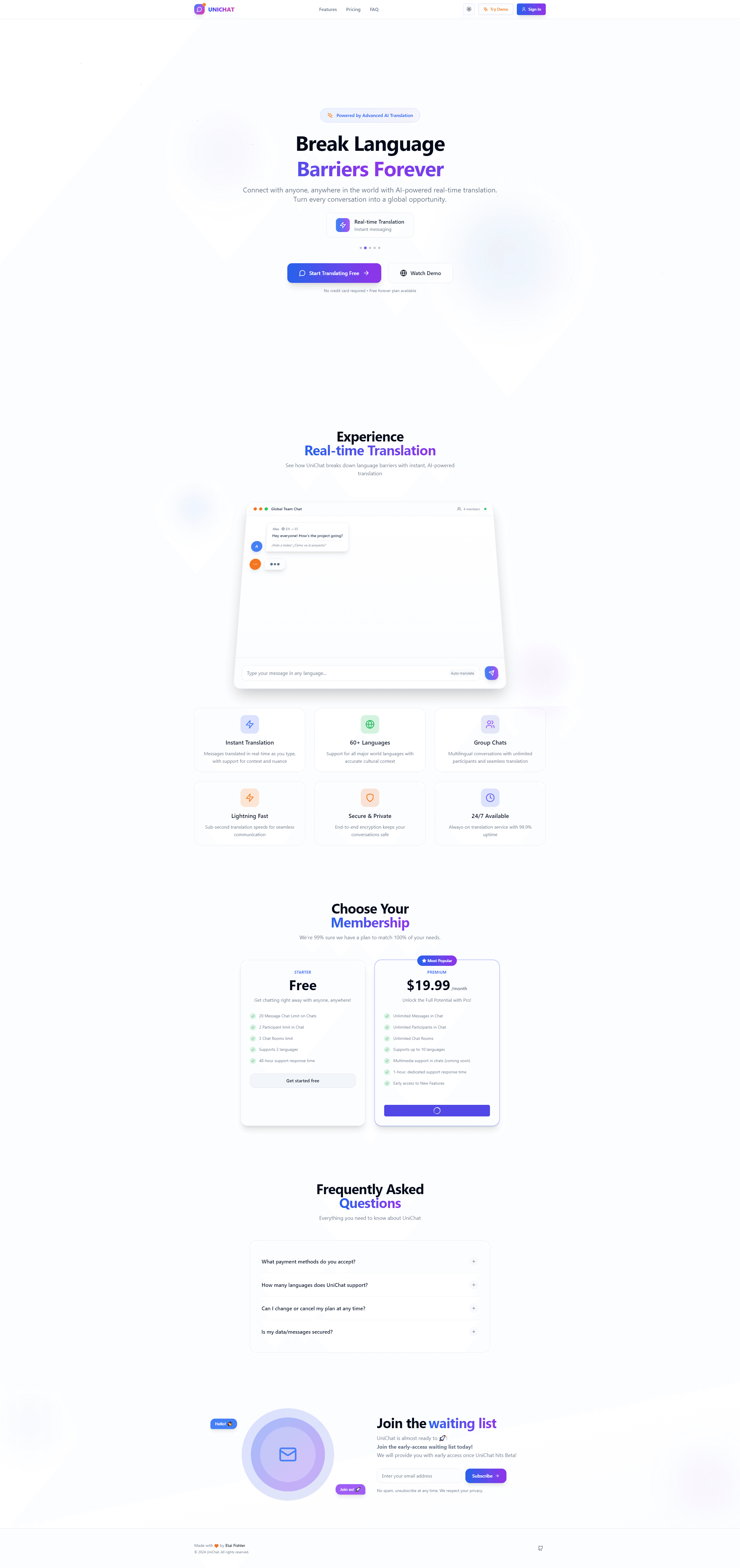 Multilingual AI Communication Platform